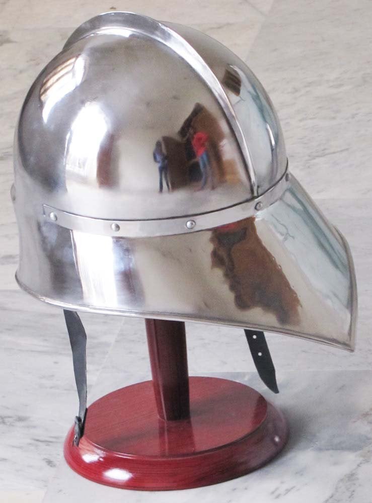 THOR INSTRUMENTS THORINSTRUMENTS (with device) Medieval German Sallet Helmet - Gothic Close Helmet Re-Enactment Costume Spartan Rustic Vintage Home Decor Gifts - Image 3